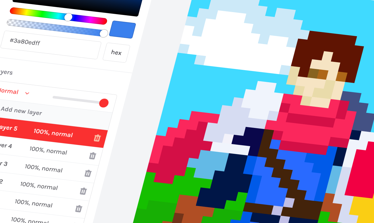 Preview of the project "Pixel Art Together"